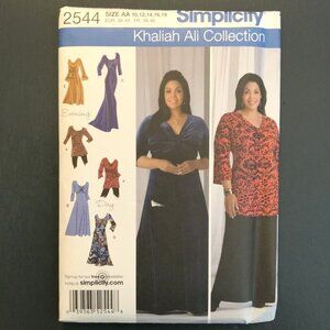 Simplicity 2544 Khaliah Ali Misses Knit Dress & Tunic Sewing Pattern Sizes 10-18